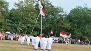 Detik Detik Pelatih Paskibra di Lampung Selatan Terjatuh Dari Tiang Bendera
