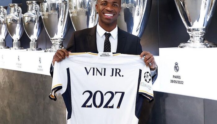 Vinicus Junior Perpanjang Kontrak di Real Madrid hingga 2027