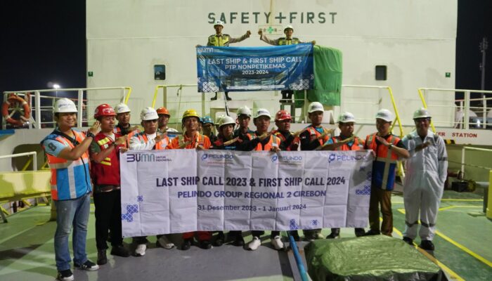 Pelindo Group Regional 2 Cirebon Apresiasi Last Ship Call 2023 dan First Ship Call 2024