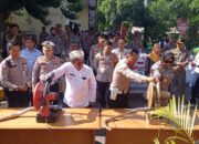 Polresta Cirebon Musnahkan Ribuan Miras dan Knalpot Brong