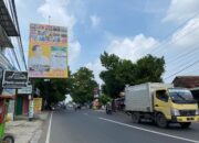 Masa Tenang, Baliho Peserta Pemilu Masih Terbentang di Jalan Pangeran Cakrabuana Cirebon
