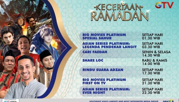 Ini Dia Jadwal Lengkap Imsakiyah dan Program Unggulan GTV Yang Akan Temani Puasa Kamu