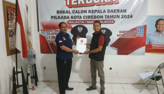 Heru Cahyono Ambil Formulir Pendaftaran Bacawalkot dari Gerindra