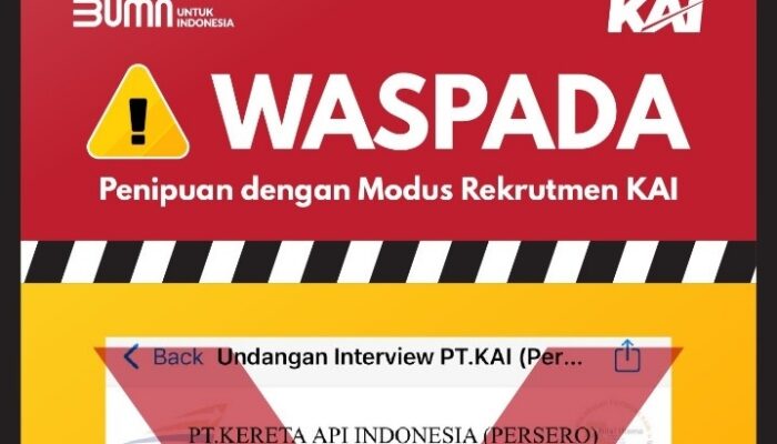 KAI : Hati-hati Peniupan Berkedok Rekrutmen Pegawai