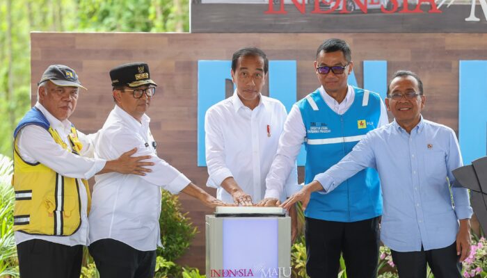 Presiden Jokowi Tandai Pembangunan PLN Hub, Pusat Ekosistem Transisi Energi dan Layanan Digital di IKN
