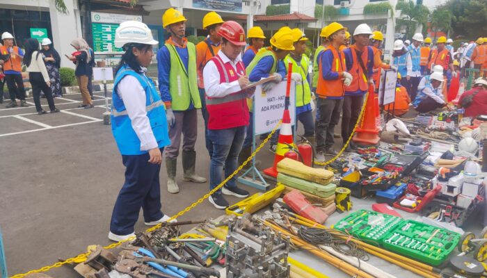 PLN Indramayu Gelar Pasukan dan Peralatan Calon Mitra Jasa Konstruksi Zona 3