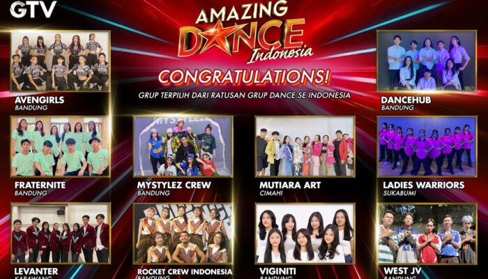 GTV Umumkan 10 Grup Dance Asal Jawa Barat yang Siap Gempur Panggung Amazing Dance Indonesia!