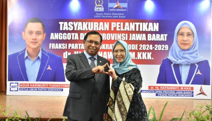 Dilantik jadi Anggota DPRD Jabar, dr Ratnawati Jabat Ketua Fraksi Demokrat