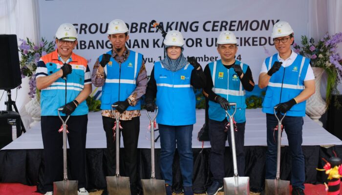 Groundbreaking Kantor ULP Cikedung, Komitmen Meningkatkan Kinerja dan Pelayanan di Momen HPN 2024