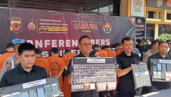 Polres Ciko Amankan 16 Pelaku Pengedar Narkoba di Wilkumnya