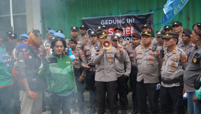 Polres Ciko Terjunkan 237 Personel Dalam Pengamanan Unjuk Rasa Driver Ojol