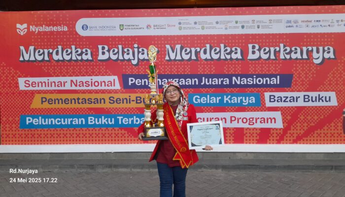 Bangga, Vera Fitriani Asal Cirebon Dinobatkan sebagai Sosialisator Program Literasi tingkat Nasional