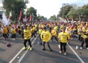 DPD Golkar Kota Cirebon Meriahkan HUT ke-80 RI, Senam Gembira Bersama Warga