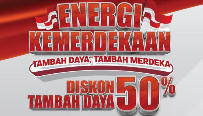 Sambut HUT ke-80 RI, PLN Hadirkan Promo “Energi Kemerdekaan” hingga 50 persen