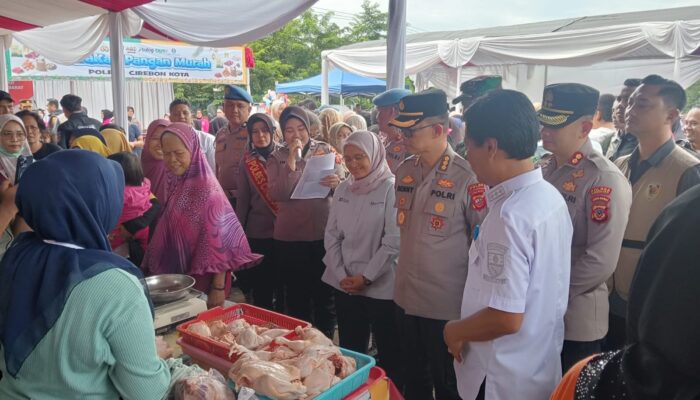 Tekan Lonjakan Harga, Polres Cirebon Kota Hadirkan 15 Stand Pangan Murah