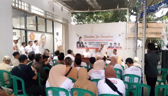 Instruksi DPP, Gerindra Kota Cirebon Melebur dengan Rakyat Lewat Aksi Sosial Ramadan