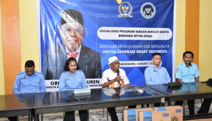 Sosialisasi MBG di Manokwari, DPR RI Tekankan Pentingnya Standar Dapur dan Pelayanan Gizi