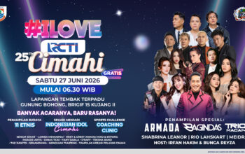 HUT ke-25 Kota Cimahi, Konser I Love RCTI Cimahi Siap Guncang Panggung dengan Armada, Trio Macan hingga Shabrina Leanor