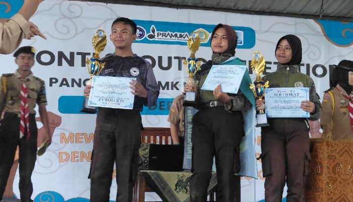 Pramuka SMPN 14 Kota Cirebon Borong Juara Umum di Dua Olimpiade Pramuka Kuningan