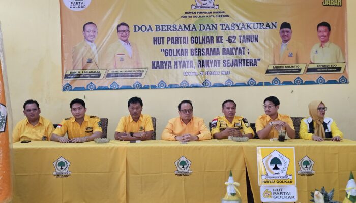 HUT ke-62, DPD Golkar Kota Cirebon Gelar Aksi Sosial dan Patok Target 8 Kursi DPRD