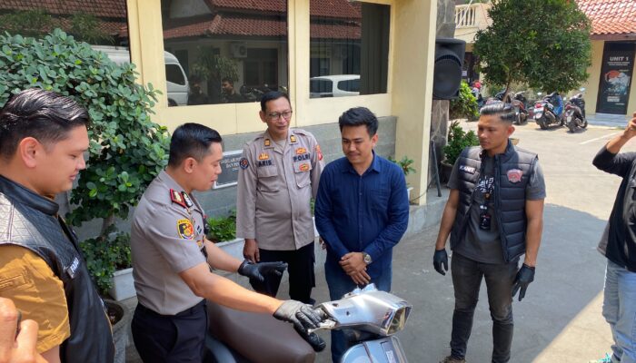 Polres Cirebon Kota Ungkap Curanmor Vespa, Korban: Polisi Sudah Bergerak Sebelum Viral
